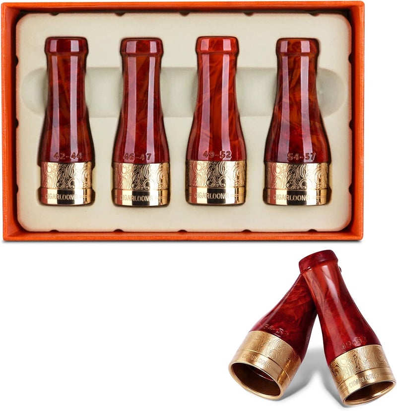 hancigar حامل السيجار، محمول بأربعة أحجام من فوهة السيجار، ملحقات السيجار للرجال الفاخرة مع علبة هدايا - Image 1